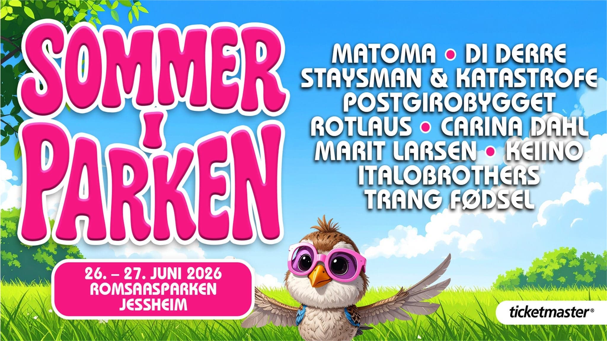 Sommer I Parken 2026 - Festivalpass